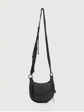 NWT HYEIN SEO BLACK SLING BAG W/ KEY RING Tech-Wear Crossbody Bag